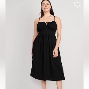 Old navy tie front midi dress